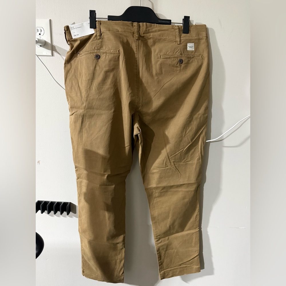 American Eagle Men’s Slim Lived In Khakis - Tan, Sz 38x30 NWT